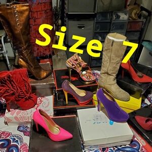 Purple High Heel Pumps